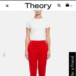 🔥THEORY🔥 MSRP $355 Red Corduroy Pants